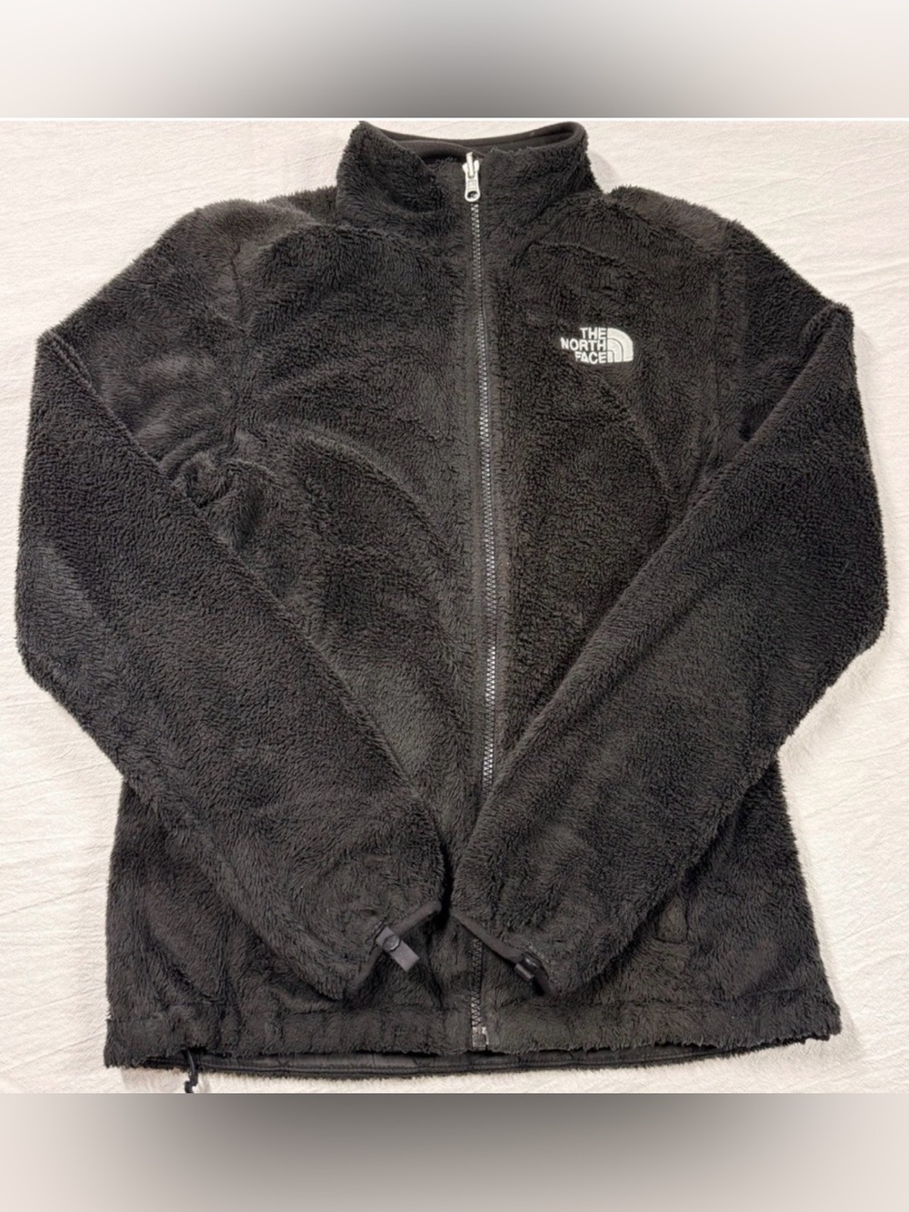 The North Face Osito Jacket Womens XS Black Plush Fleece Full Zip Outdoor Cozy